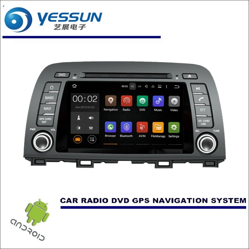 

YESSUN Car Multimedia Navigation System For Mazda 6 / Atenza 2012~2016 CD DVD GPS Player Navi Radio Stereo Wince / Android