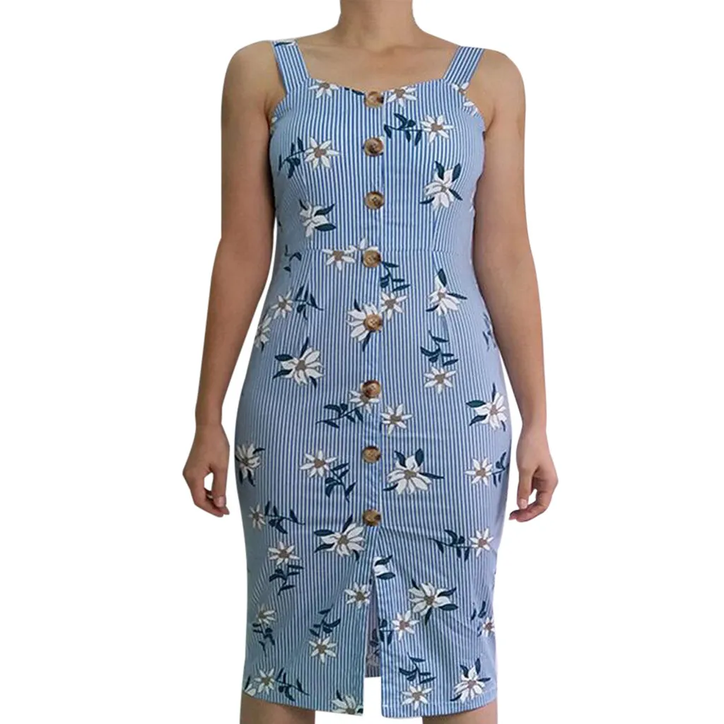 

Sleeper #401 2019 Summer hot dress Women Boho Backless Casual Party Cocktail Mini Short Dress Beach Sundress sexy Free Shippng