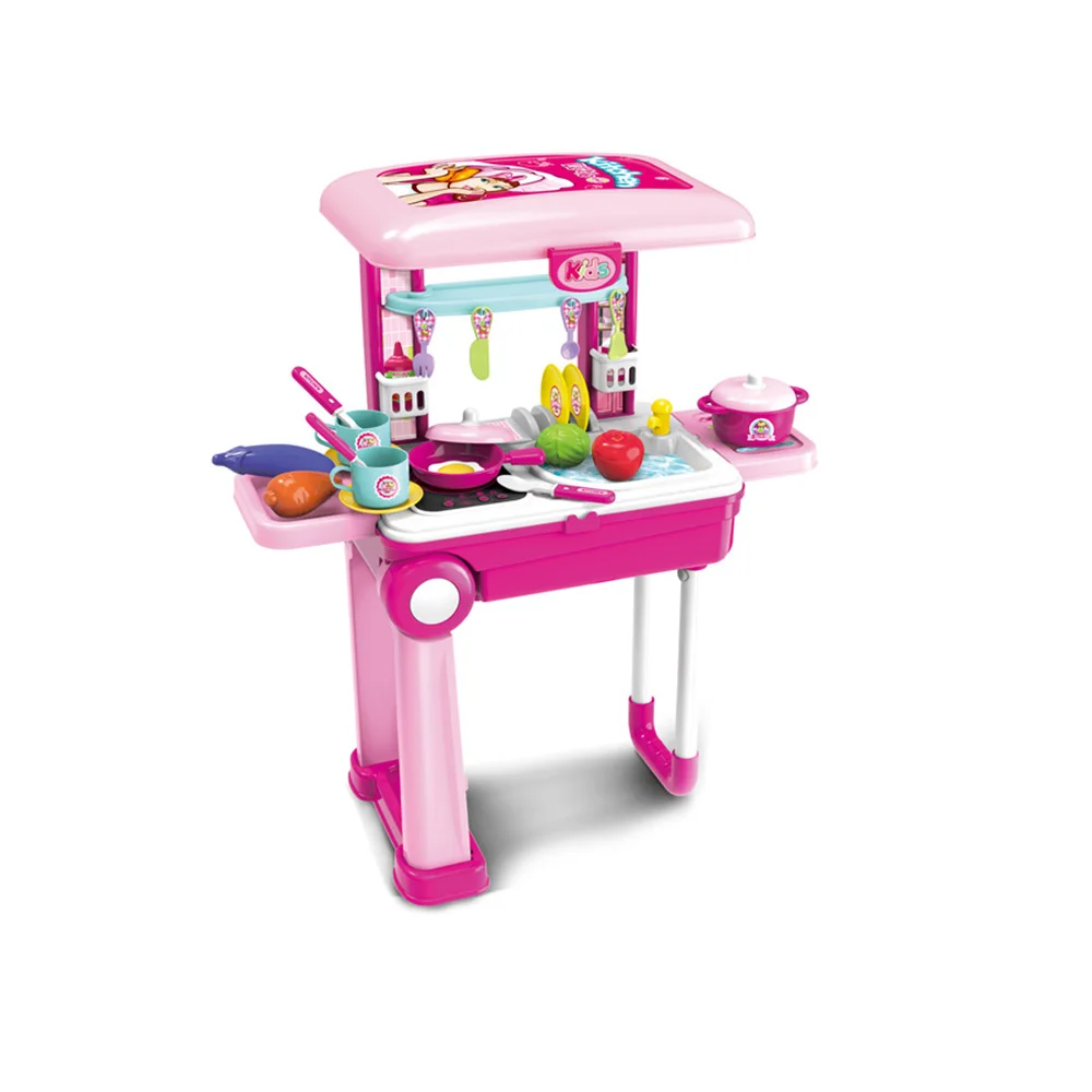 Детские Портативный Ранние обучающие игрушки инструмент для посуды Make Up миниатюрный ролевые игры дом игрушки, для чемодана, комплект - Цвет: A1