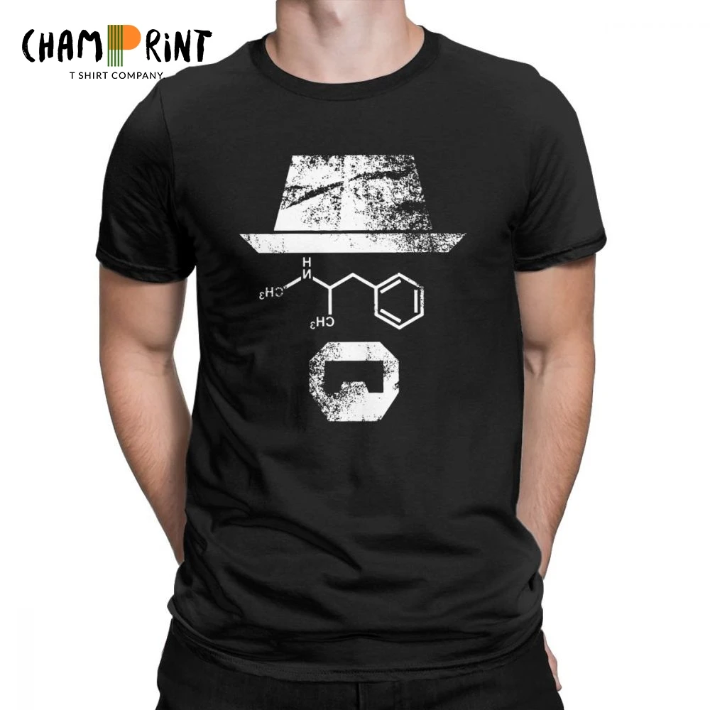 

The Chemist Breaking Bad Men's T-Shirt Walter White Heisenberg Jessie Pinkman Vintage Crewneck Tops Cotton Tees 4XL 5XL T Shirt