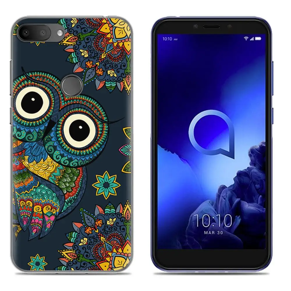 Противоударный чехол для телефона Alcatel 1S (2019) модный дизайн милый мультяшный