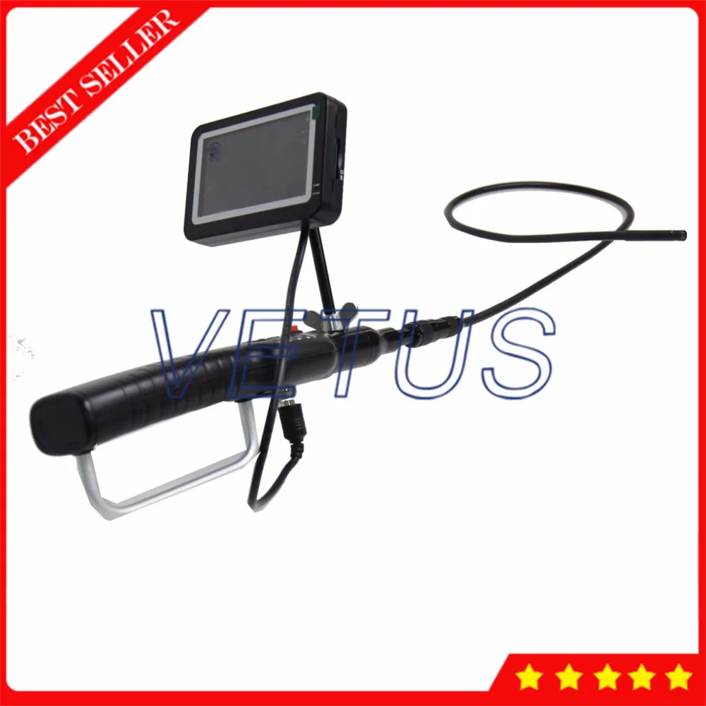 

4LG-C9 DVR HD system video Flexible hose 1000mm waterproof telescopic pole pipe inspection 9mm camera Industrial Endoscope