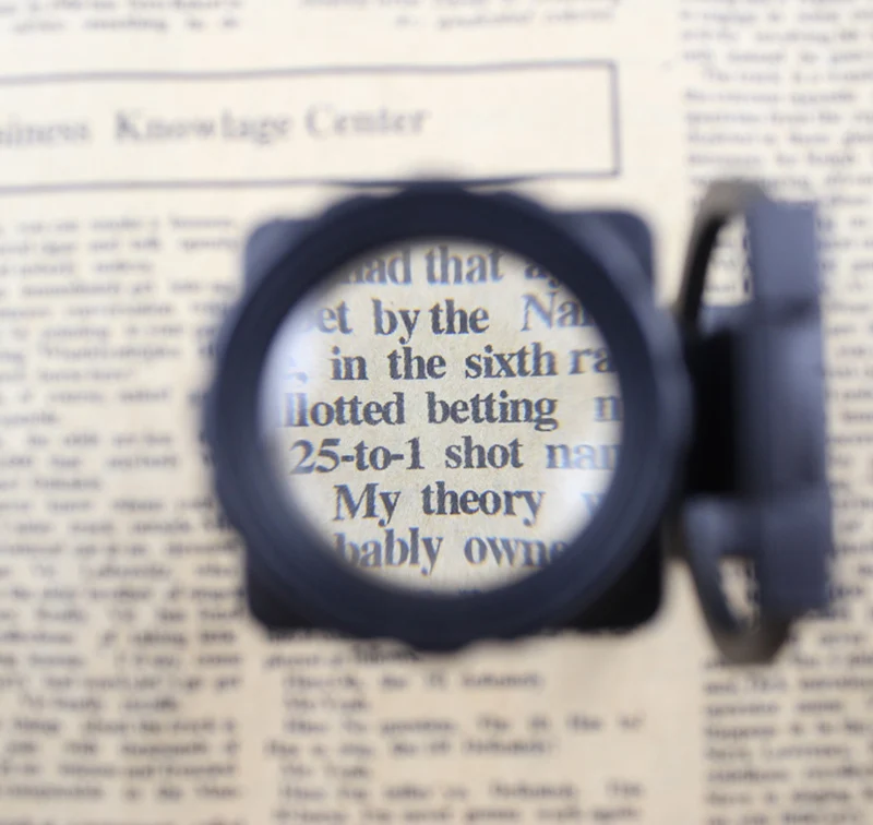 Scale Table Magnifier 15X Magnifying Glass Cloth Textile Fabrics Inspection Folding Magnifier Optical Glasses Len Jewelry Loupe