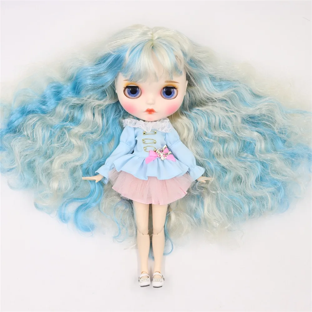 Neo Blythe Doll with Multi-Color Hair, White Skin, Matte Pouty Face & Custom Jointed Body 3