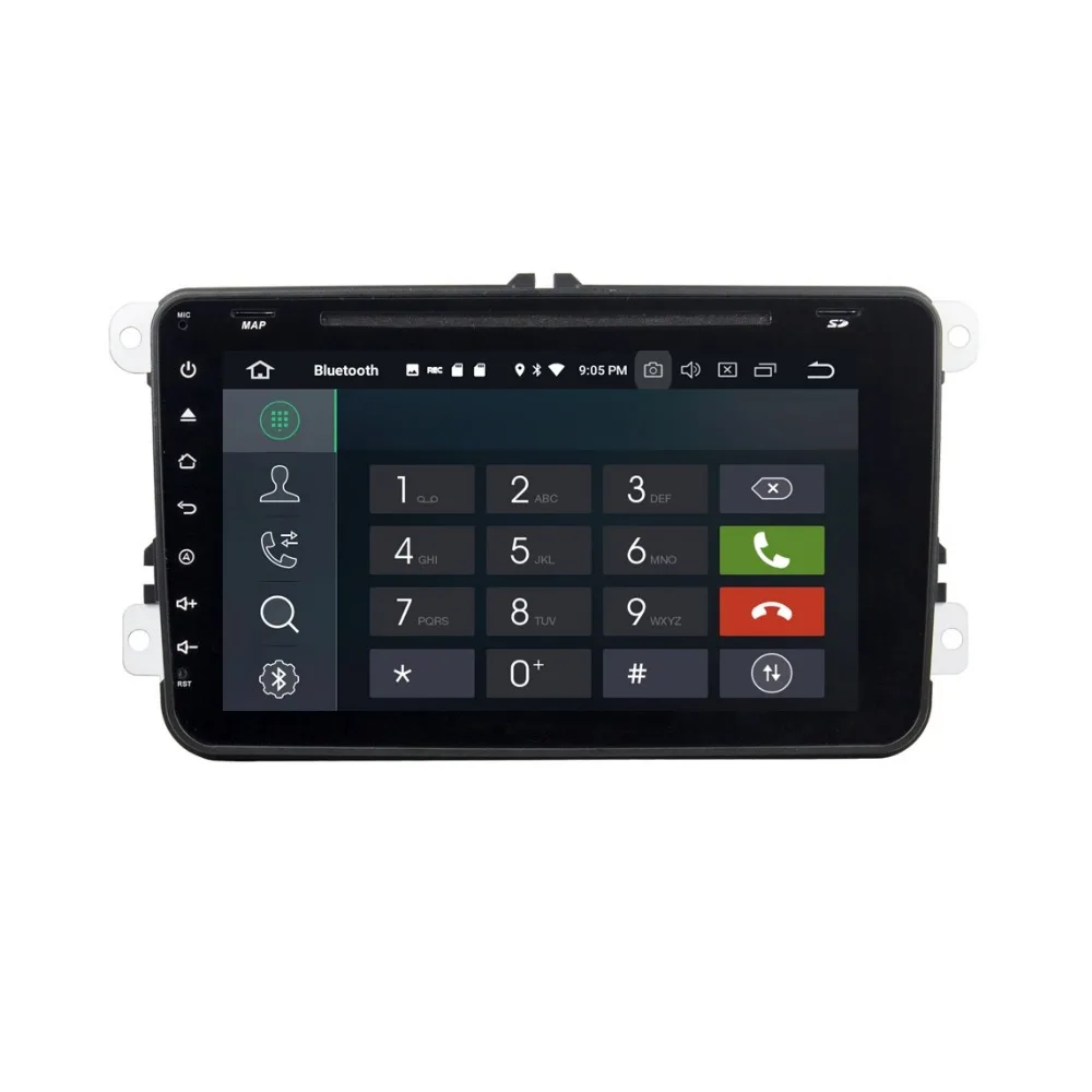 Excellent 4GB+32GB Octa Core 8" Android 8.0 Car Audio DVD Player for VW Volkswagen Skoda POLO GOLF PASSAT CC JETTA TIGUAN TOURAN Caddy 6