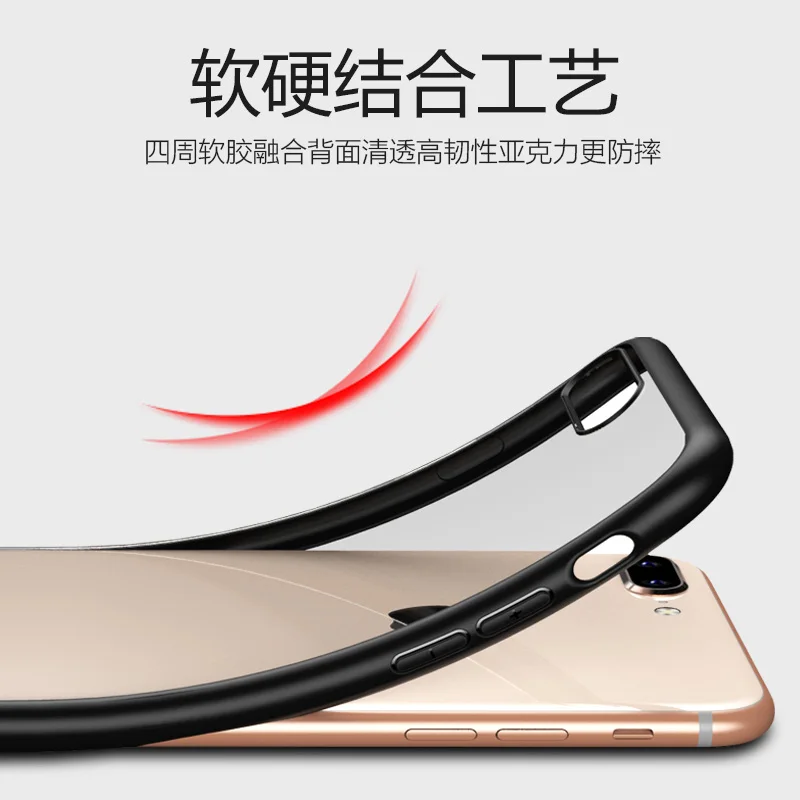 Прозрачный силиконовый чехол для iPhone 7 прозрачный мягкий из ТПУ с защитой от