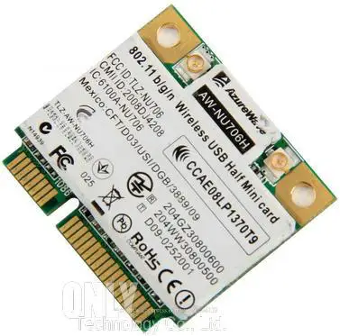 

Azurewave AW-NU706H Ralink RT3090 Half Mini Height Wireless-N PCI-E Card 802.11 b/g/n Wireless Wifi Network Wlan RT3090L