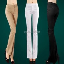 Весенне-осенние женские белые повседневные брюки, женские укороченные брюки больших размеров, миниатюрные женские расклешенные брюки, брюки, одежда