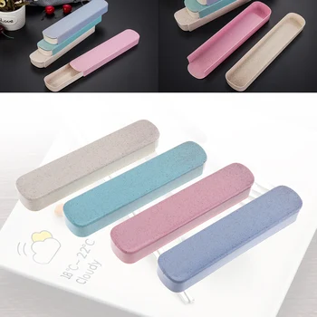 

4 Colour UniversalPortable PP Pulling-type Cutlery Receptacle Tableware Storage Box with Fixed Buckle Portable Lunch Box