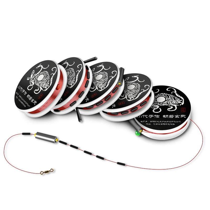 

8pcs/lot Strong Tension High Quality Nylon Main Fishing Line Group Manual Binding Durable High Elastic Fishing Lures Line Groups