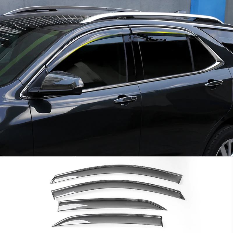 SHINEKA Car Accessories Window Visor Sun and Rain Sheild for Chevrolet Equinox 2017(Resin) car-window-covers-for-sun