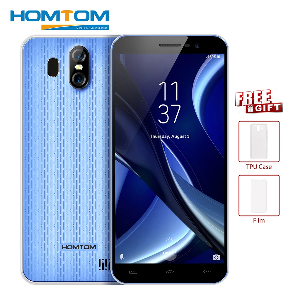 HOMTOM S16 5 дюйма 18:9 край менее Дисплей смартфон Android7.0 mt6580 четыре ядра 2 ГБ 16 13MP 3000 мАч
