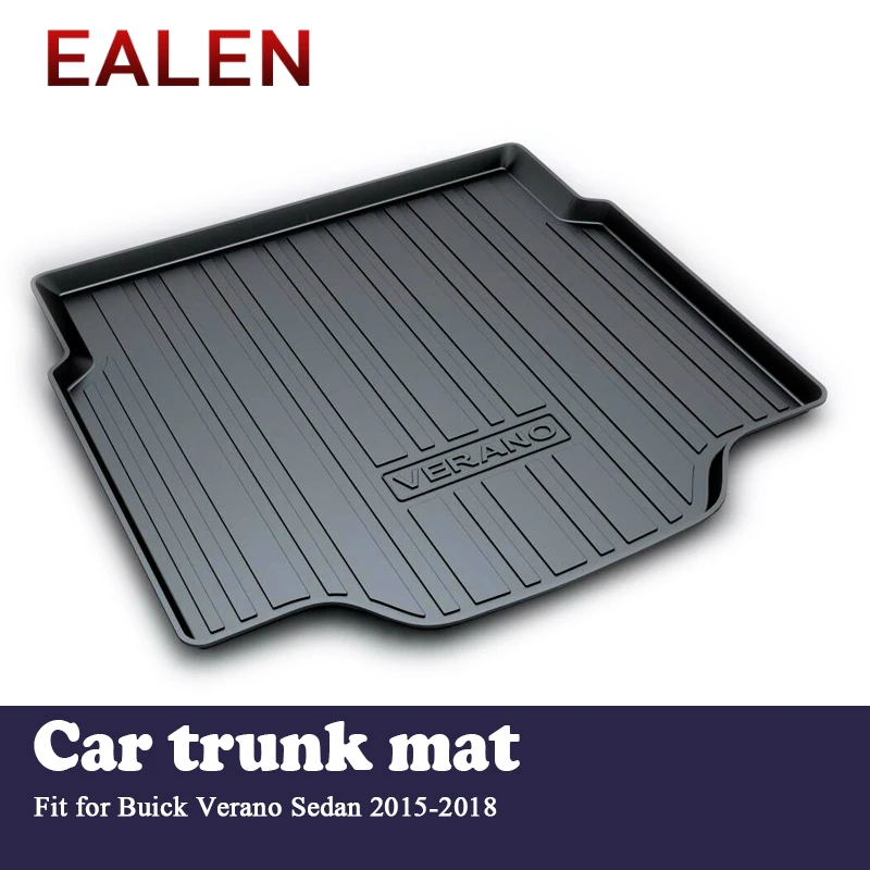 

EALEN For Buick Verano Sedan 2015 2016 2017 2018 Boot Liner Tray Waterproof Anti-slip Accessories 1Set Car Cargo rear trunk mat