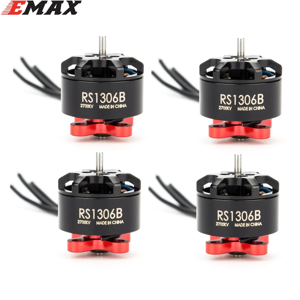 4 шт./лот EMAX RS1306B 2700KV 4000KV бесщеточный гоночный мотор 3 4S RS1306 версия 2 двигателя для RC