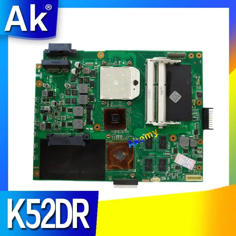 K52DR материнская плата для ноутбука ASUS K52DR A52DE K52DE A52DR K52D K52 тестовая оригинальная материнская плата AMD 1G видеокарта