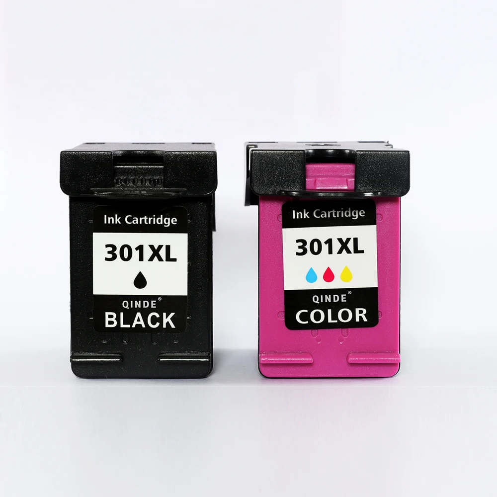 Qinde 301XL Refilled Ink Cartridge Replacement for hp 301 xl CH563EE