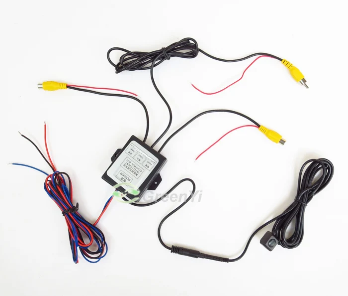 Интеллектуальное управление двухканальная Автомобильная камера видео переключатель(Автомобильный видео автоматический переключатель) Подключение передней или боковой/задней камеры