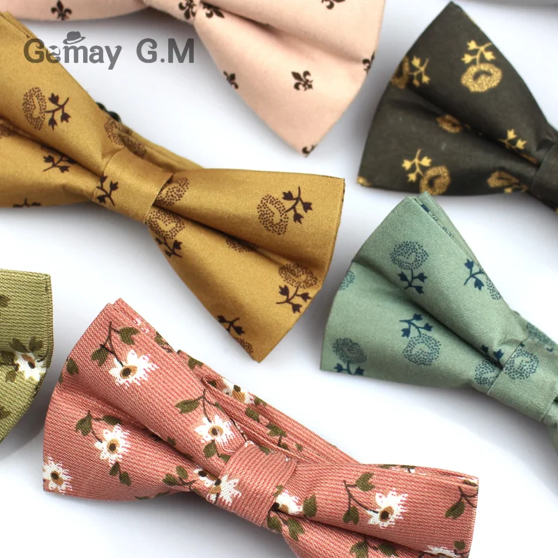 British Style Vintage Flower Print Bowtie for Men Fashion Casual Groom Bow ties for Wedding Floral Skinny Bowtie Cravat Bowtie #BT20408 British Style Vintage Flower Print Bowtie for Men Fashion Casual Groom Bow ties for Wedding Floral Skinny Bowtie Cravat Bowtie #BT20408