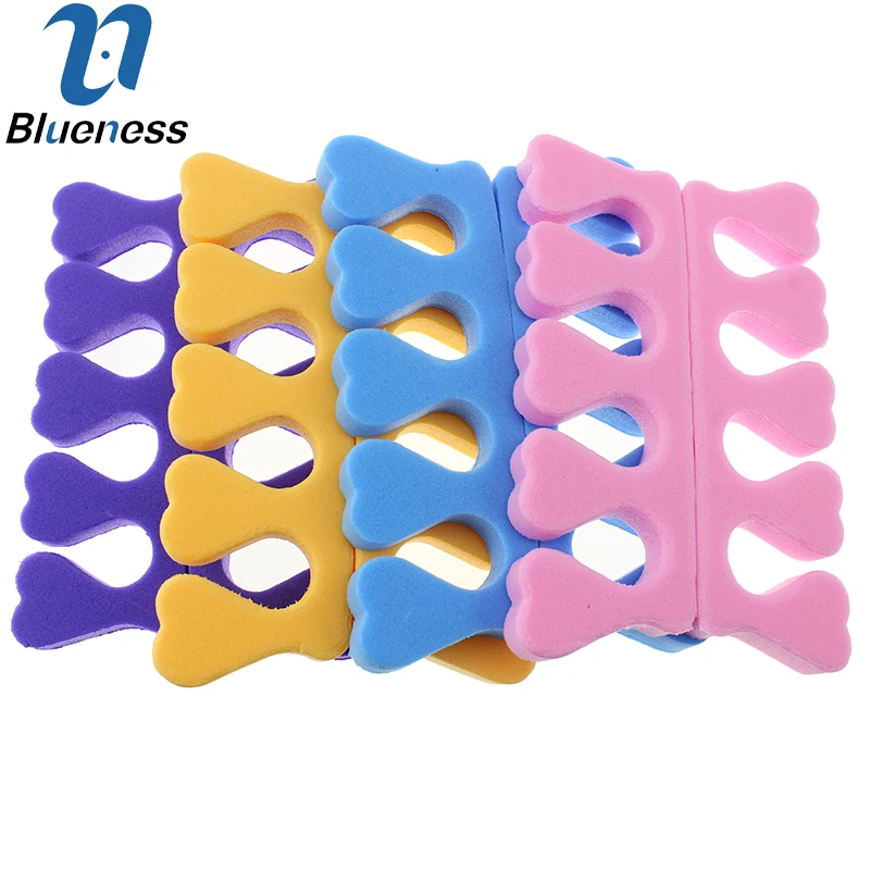 

10 Pcs/Lot Soft Foam Nail Tools Sponge Foam Finger Toe Separator 4 Colors For Chooes JH053