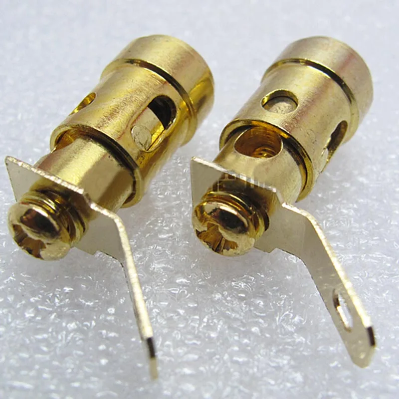 4pcs Self-locking Quick Connectors Gold-plated Copper High Quality Banana Connector New a pair banana connector gold plated banana plug sockets free crystal stud welding 50mm high quality