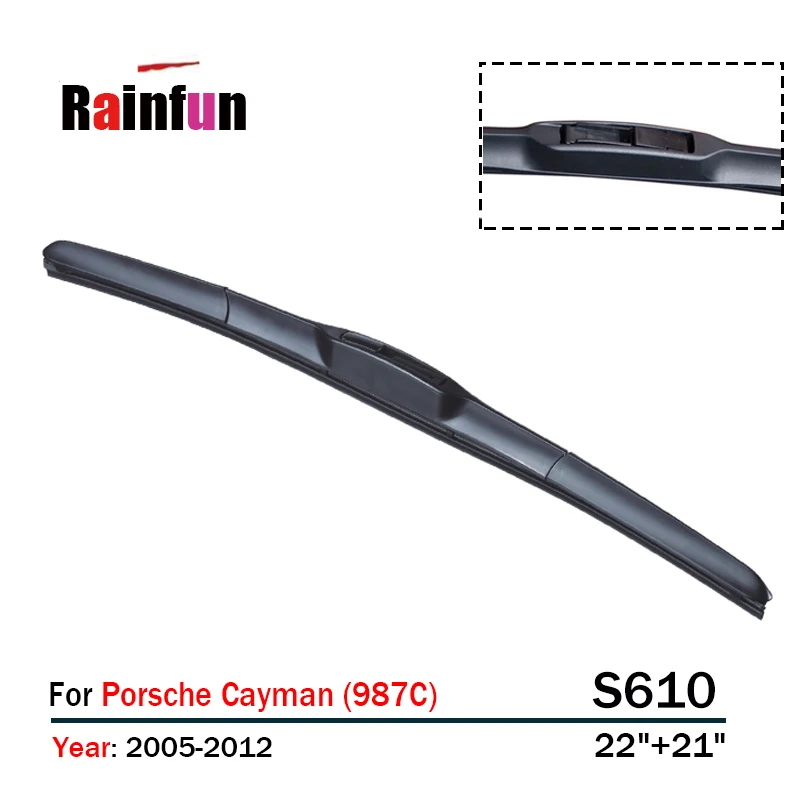 RAINFUN FRONT WIPER BLADE S610 22&quot+21&quot FOR PORSCHE CAYMAN (05-12) 2 PCS A LOT | Автомобили и мотоциклы