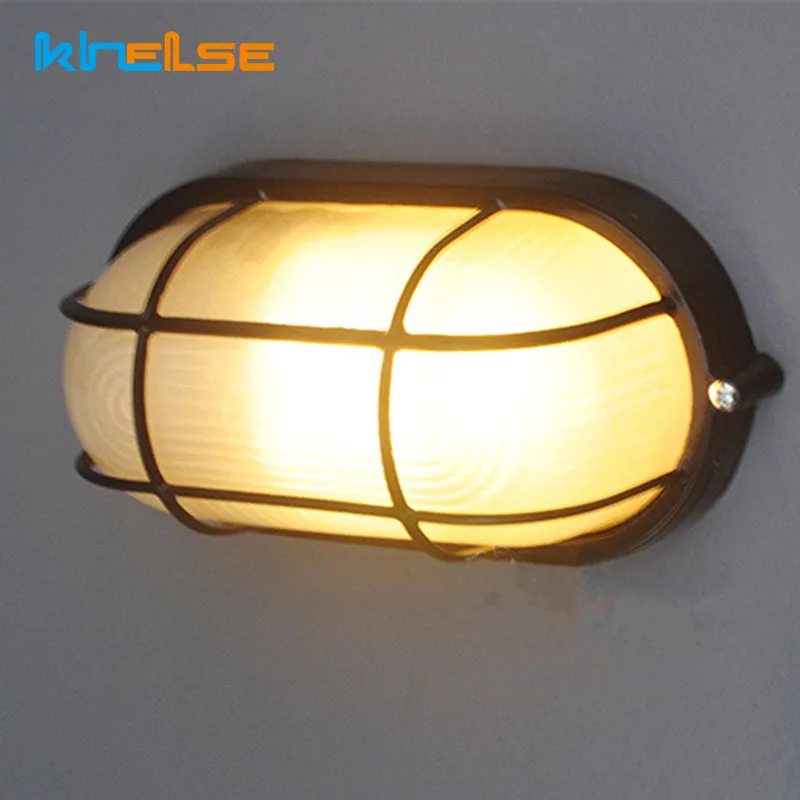

Waterproof Porch Lights Retro Wall Lamp LED Ceiling Lamp 9W 15W 20W 220V IP54 Bathroom Plafond Aluminum E27 Oval Outdoor Lights