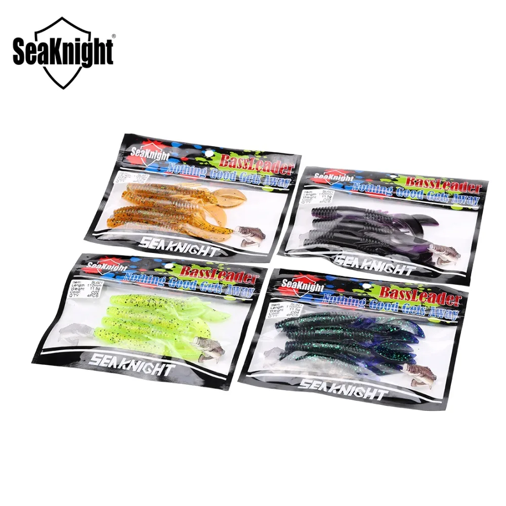 SeaKnight SL021 мягкие приманки креветки 11,5 г 11 см 4.3in 4 шт. мягкая рыболовная приманка искусственная мягкая рыболовная приманка Shads Воблер для рыбалки