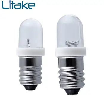 

Litake E10 Light Bulbs DC 6/12/24V LED Screw Base Indicator Bulb Mini Warning Signal Lamp