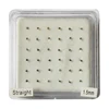 925 Sterling Silver 1.5MM Clear Crystal Nose Stud Pin Bone Tiny Nariz Piercing Body Jewelry 36pcs/Pack 1