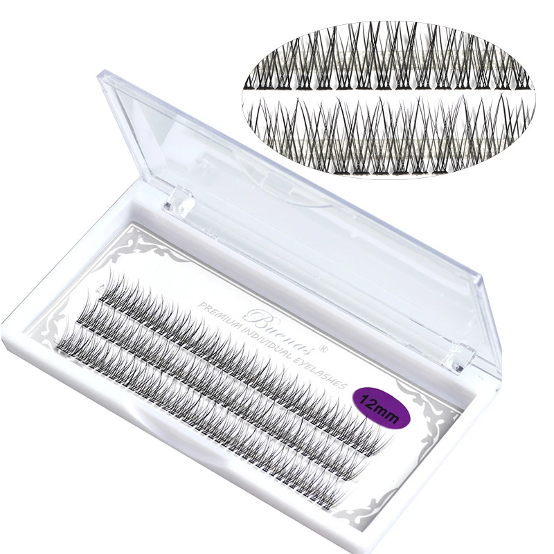 

New 0.07C Fishtail Curl Volume Eyelashes Extension Beauty Salon Curl Professional Grafting Eyelash Individual Extensions Tools
