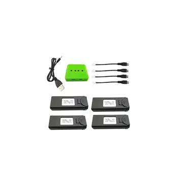 

RCtown 4PCS 3.85V 1800mah Lithium Battery + 4-in-1 Charger + 4PCS Flash Cable for XS809S Folding Quadcopter Spare Parts