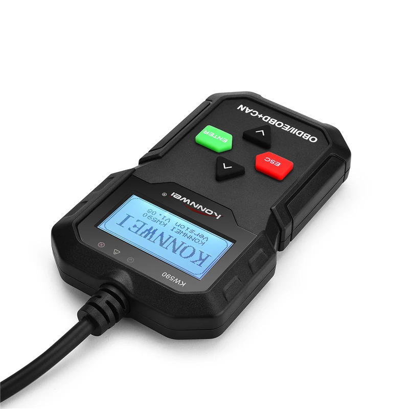 OBD OBD2 диагностический Автомобильный сканер KW590 по каналам OBDII/EOBD (система бортовой