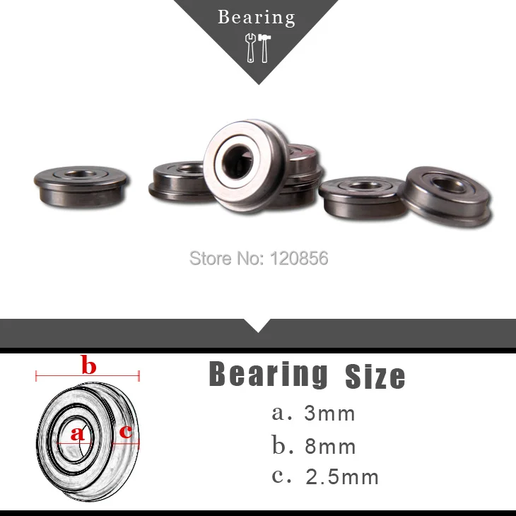 

10PCS 3x8x2.5mm Miniature Radial Ball Bearings for RC helicopter boat car drone aricraft Remote control toy parts toy bearings