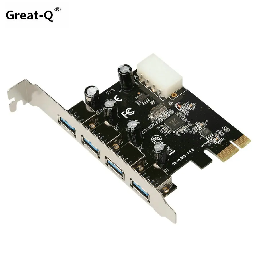 4 порта USB 3,0 PCI-e Плата расширения PCI express PCIe USB 3,0 концентратор адаптер 4-портовый USB3.0 контроллер USB 3 0 PCI e PCIe NEC chipest