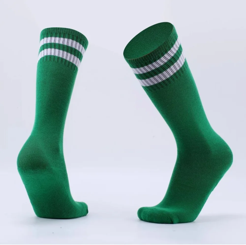 Профессиональные спортивные носки для мальчиков, 1 пара, плотные дышащие теннисный корт, носки для футбола, гольфы, полосатые носки