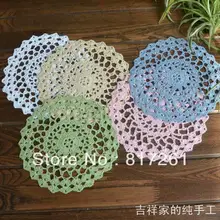 Новое поступление 19 см Япония ZAKKA 12pic/lot крючком кружева салфетки с цветами украшение как DIY Pad Coaster фотографии pro