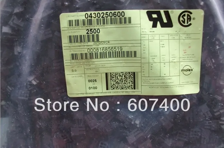 0430250600 CONN RECEPT 6POS 3MM VERT DUAL 43025-0600 Connectors terminals housings 100% new and original parts photo