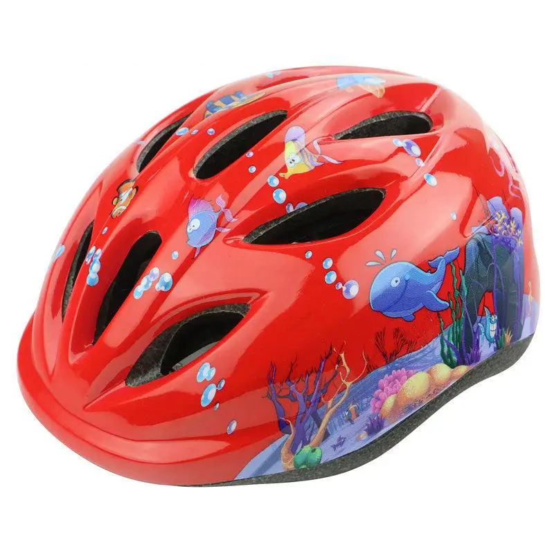 

Children Bicycle Helmet Adjustable Sports Support Helmet On For Roller Skating Cycling Helmet Protection 3D Cartoon Painting