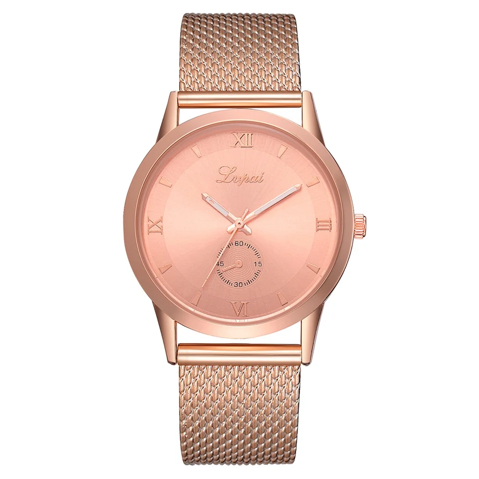 Lvpai Brand Women Bracelet Watches Luxury Rose Dial