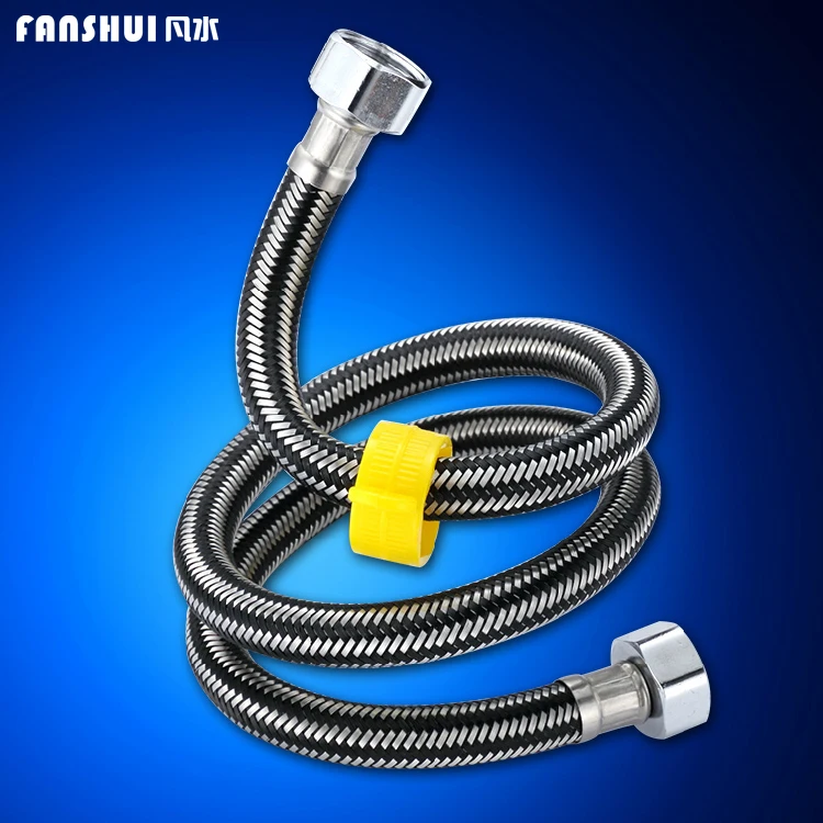 304 stainless steel wire braided hose toilet hot water heater on high