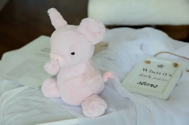22 см милый розовый поросенок плюшевые игрушки пингвин подушки детские подушки подарок на день рождения для детей слон плюшевые куклы утка - Цвет: pig