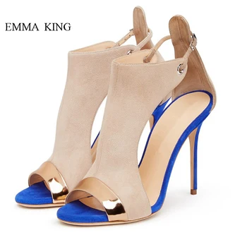 

Rome Style Women Gldiator Sandals Designer Classic Peep Toe Ankle Wrap Buckle Stiletto High Heels Summer Outdoor Shoes Women