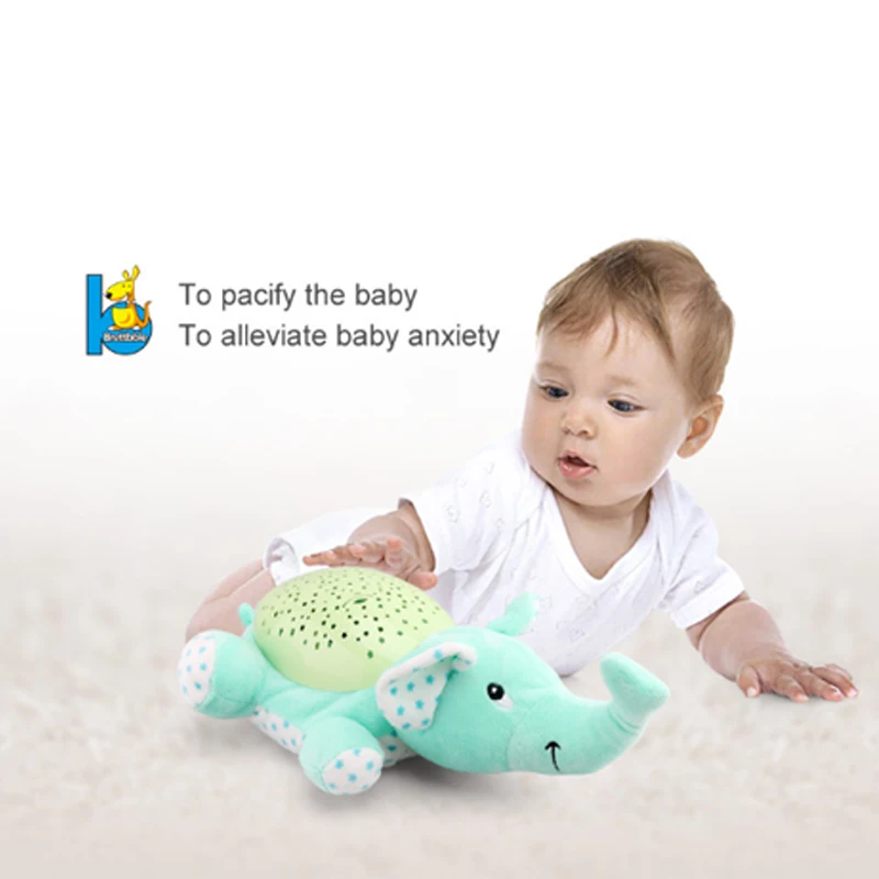 Plush Baby Toys Electronic Carton Music Baby Infant Doll Cute Animal Dream Starlight Children Plush Comfort Hobby Colorful Toys