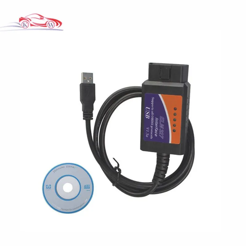 Новейшая Версия OBD2/OBDII сканер ELM327 USB v1.5 Интерфейс ELM 327 интерфейс OBDII CAN BUS
