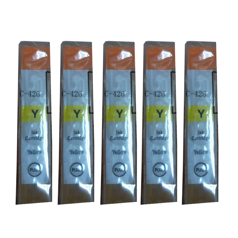 5х CLI-426 желтый полный картридж для canon PIXMA IP4840 IP4940 IX6540 MG5140 MG5240 MG5340 MG6140 MG6240 MG8140 MG8240 MX714