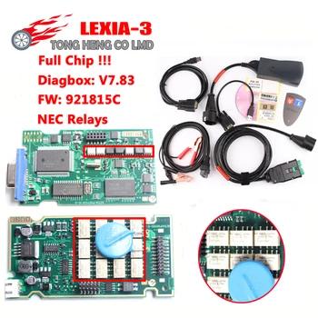 

Promotion!!! DHL Free Lexia3 Full Chip Newest Diagbox V7.83 Lexia-3 Firmware 921815C Lexia 3 PP2000 V48 /V25 with Clip Cable