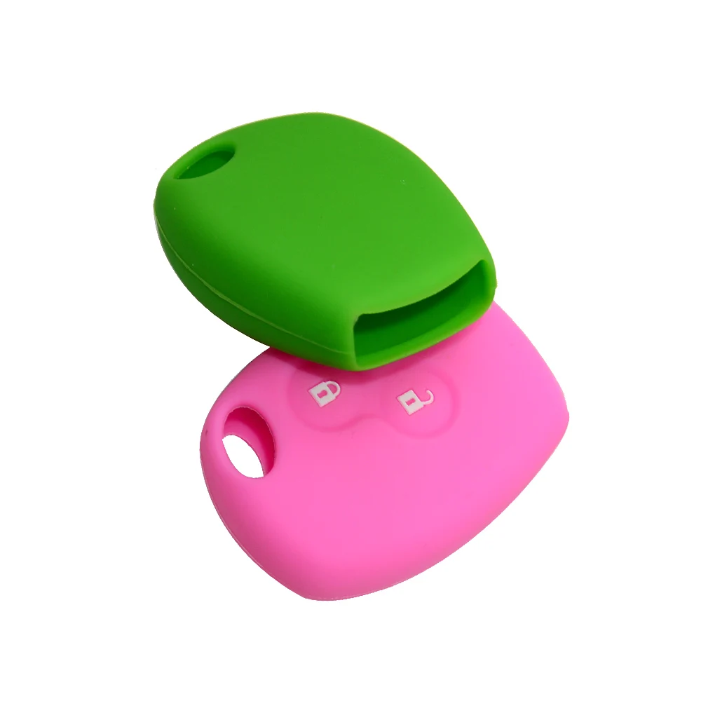 Silicone Car Key Cover Case for Renault 2 Button Clio Scenic Megane Duster Sandero Captur Twingo Modus Car Remote Key Case Shell (6)
