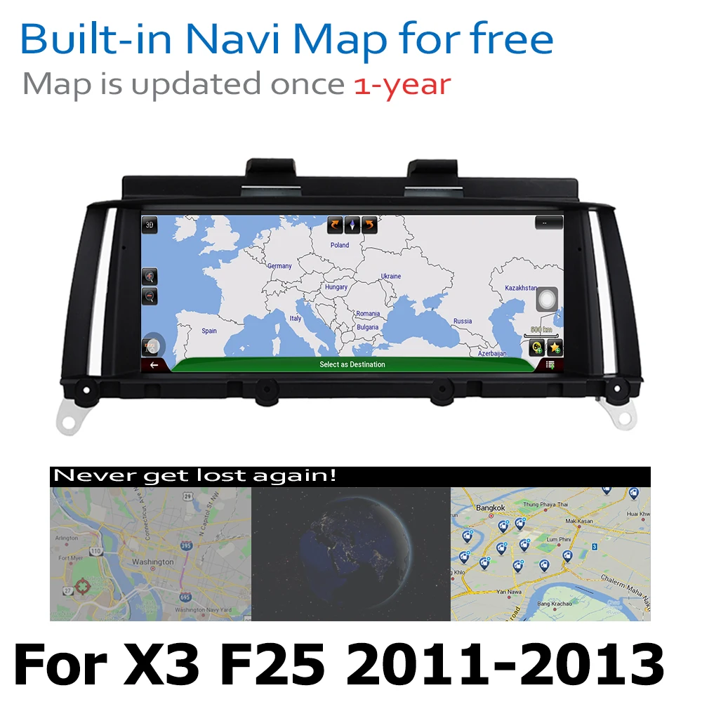 Clearance Android 8.0 up Car DVD Navi Player For BMW X3 F25 2011~2013 CIC Audio Stereo HD Touch Screen all in one 4