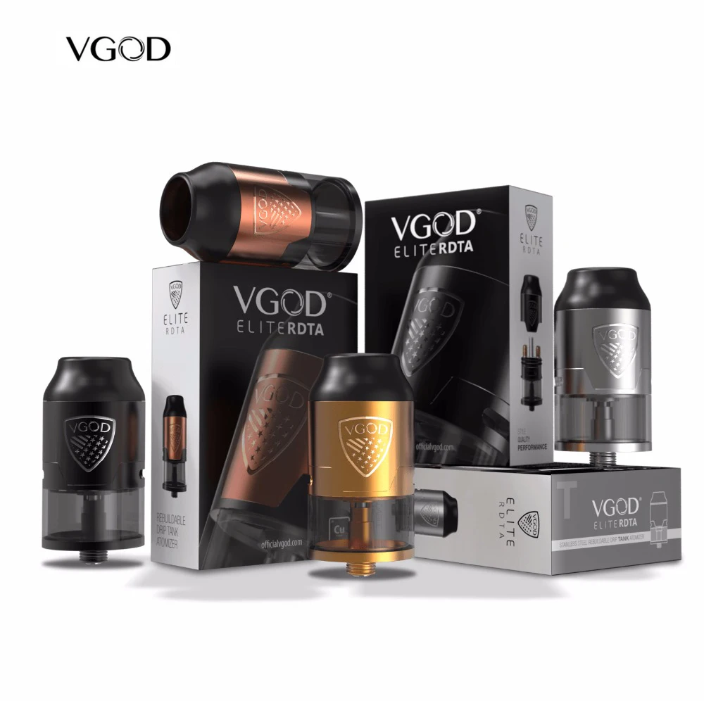 Оригинальный VGOD Elite rdta Tank 24 мм ввиду капает 510 fit elite pro насадка на электронную сигарету испаритель электронная сигарета