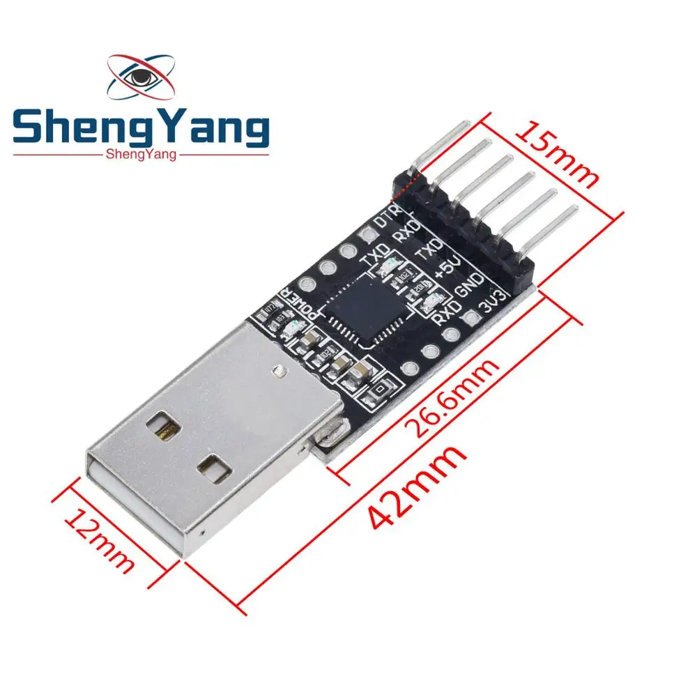 1 шт. ShengYang cp2102 USB 2 0 к TTL UART модуль 6Pin последовательный преобразователь STC Замена
